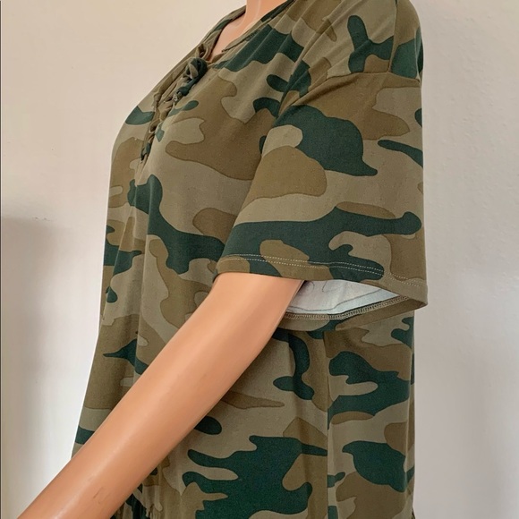 Joe Boxer Plus Size 2X Tunic Army Camouflage Hip - Picture 5 of 7